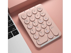 Mini teclado numérico inalámbrico Bluetooth rosa Nostalgia88