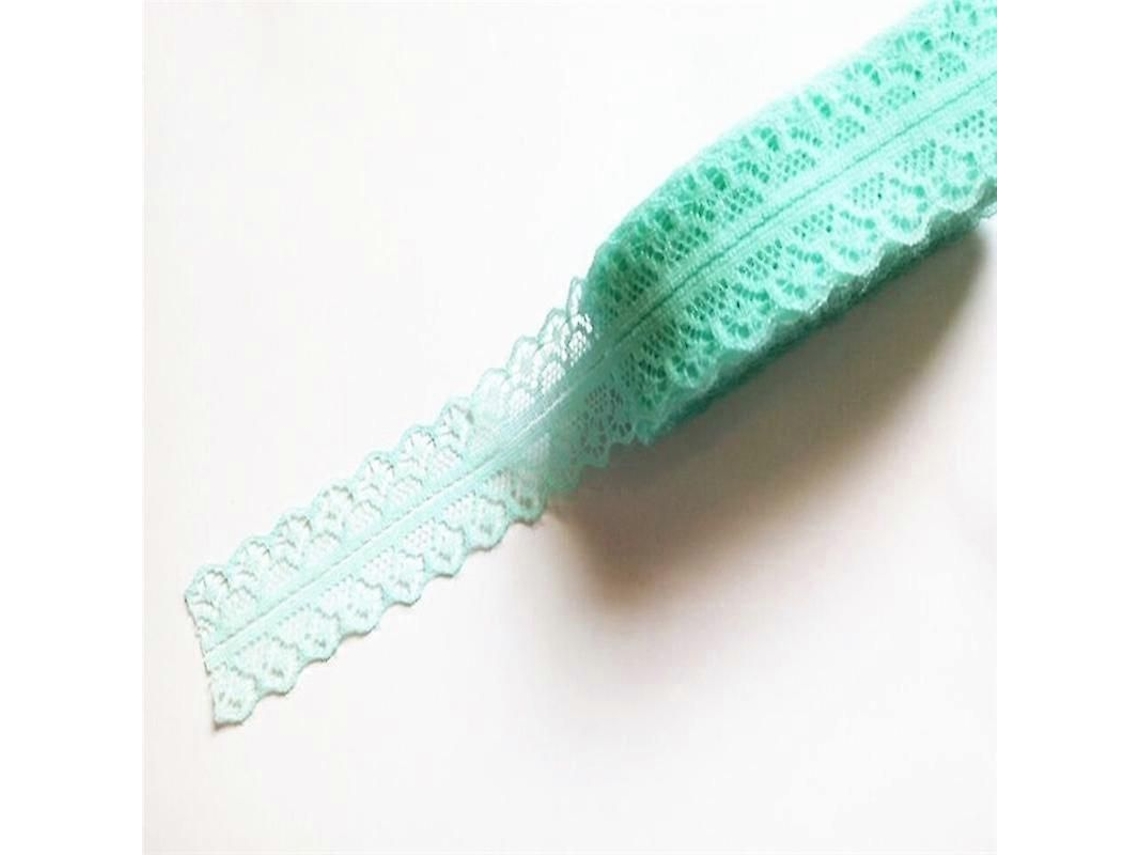 Cinta de encaje de 10 yardas para costura, decoración DIY, novia, Halloween, Navidad, modificación de disfraces, verde menta