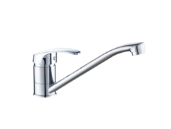 Grifo De Cocina Giratorio 360°, Tuberías Y Accesorios De Agua Fría Y Caliente, 20 Cm, Chapado.