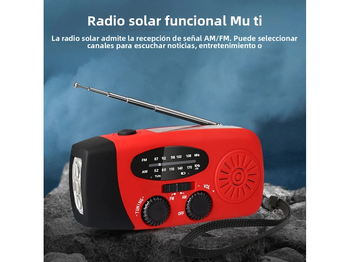 Radio Portátil Multifuncional De Manivela