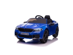 Coche Eléctrico Infantil Bmw M5 Chipolino Con Asiento De Cuero Y Ruedas Eva - Blue