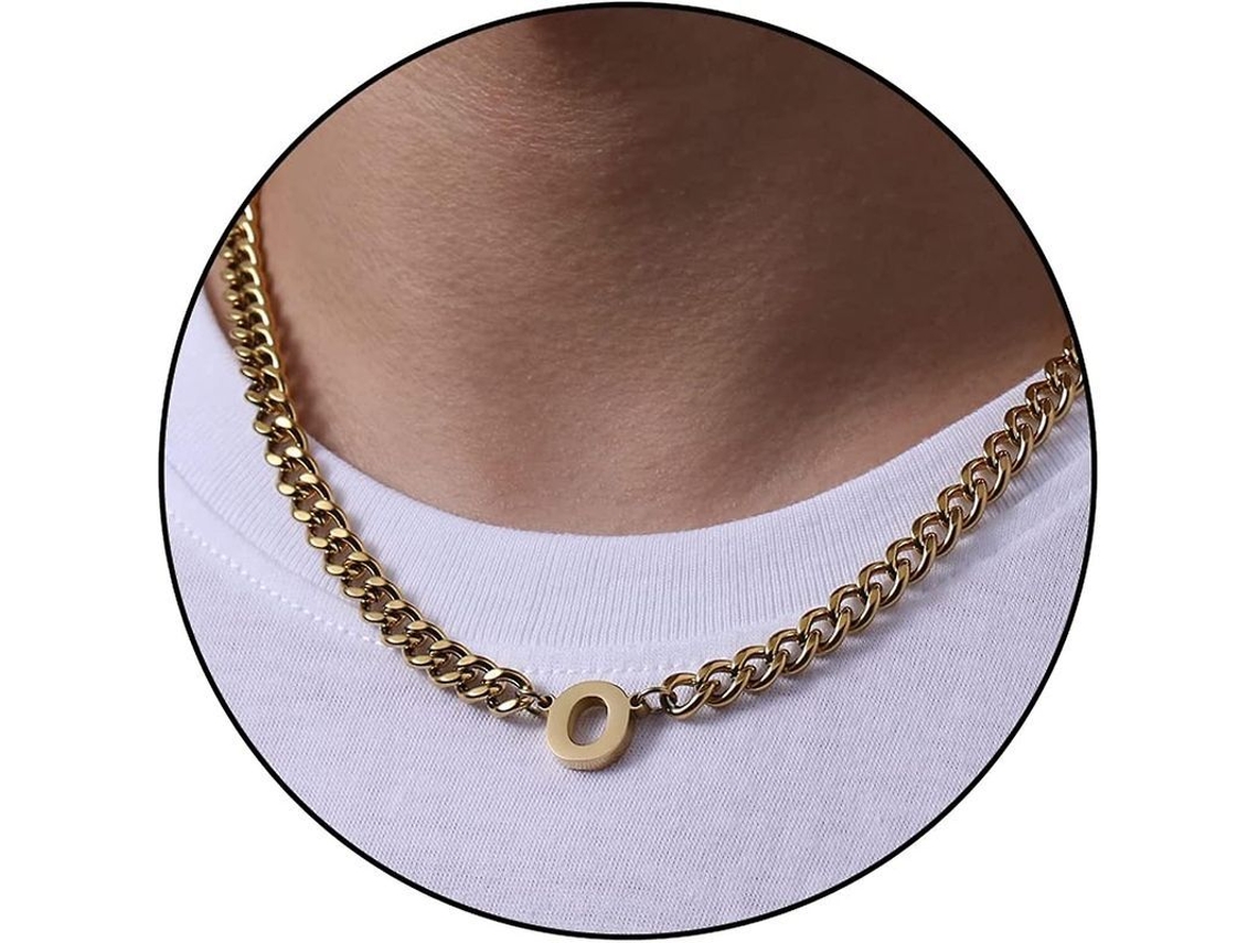 2026-cadena De Eslabón Cubano Con Letra Inicial A-z De Acero Inoxidable 6.5mm 18+2 Pulgadas Regalo De Joyería Para Hombres Mujeres Niños