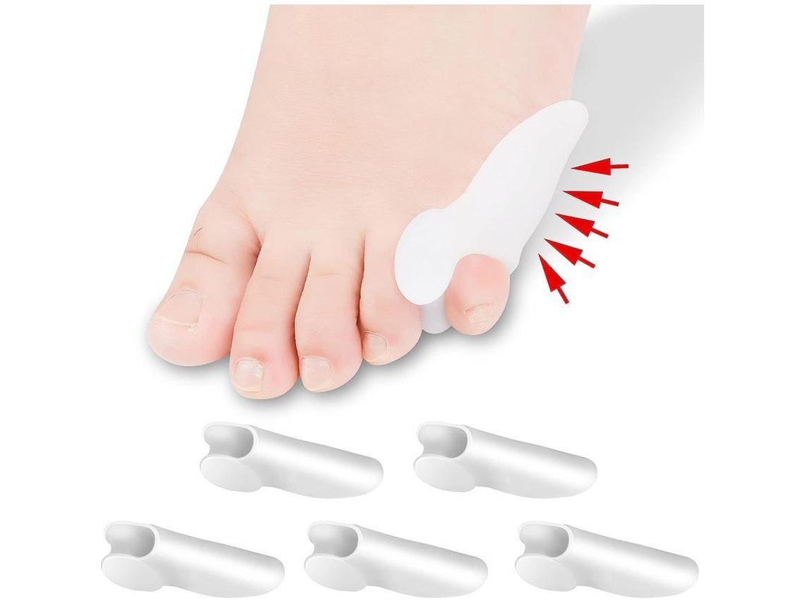 Juego De 6 Separadores De Dedos De Gel Suave Para Aliviar El Dolor Y Proteger Contra Callos Y Ampollas.