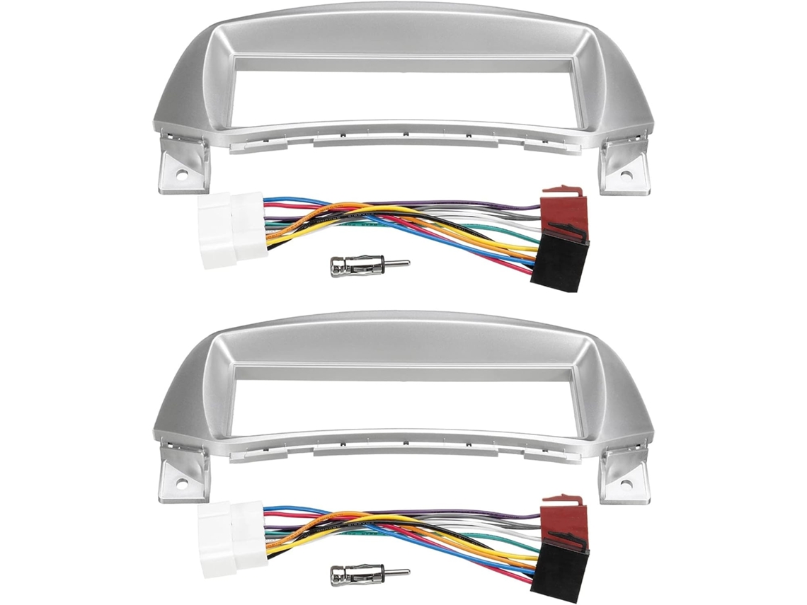 2x Embellecedor De Panel Frontal Para Radio De Coche Con Cd, Dvd Y Cubierta De Audio Para Salpicadero Con Adaptador Para Alto Marati
