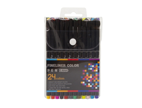 Bright Colors Fineliner Color Pen Juego de rotuladores de punta fina de 0,4 mm para diario, tomar notas, escribir, dibujar, dibujar, colorear, plan...
