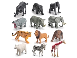 12 Maquetas de Animales Salvajes en PVC para Niños - Worten