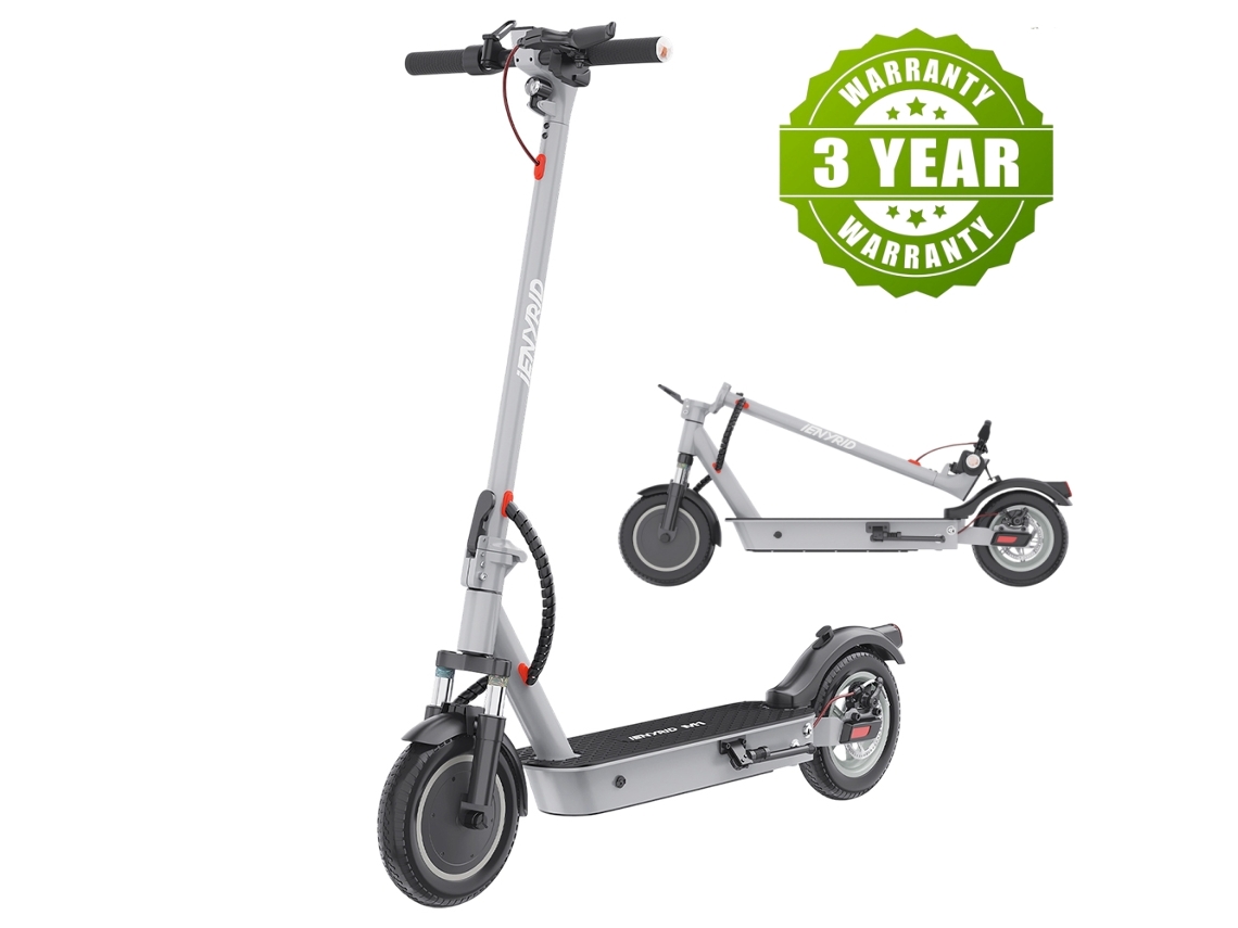 Patinete eléctrico Ienyrid M1, 250 W, 25 km/h, batería de 36 V y 12,5 Ah, autonomía de 35 km, neumáticos de 10 pulgadas, freno eléctrico y de disco, suspensión delantera.
