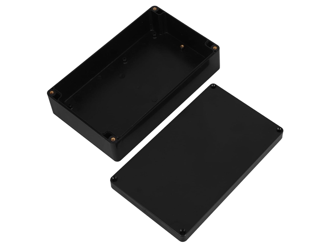 Caja De Conexiones Impermeable Para Montaje En Pared Para Toma De Corriente Exterior, Plástico Negro, Con Resistencia.