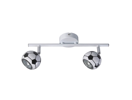 Lámpara De Techo Play Infantil En Metal Negro Blanco 38,3X8,5X15,4 Cm EPIKASA