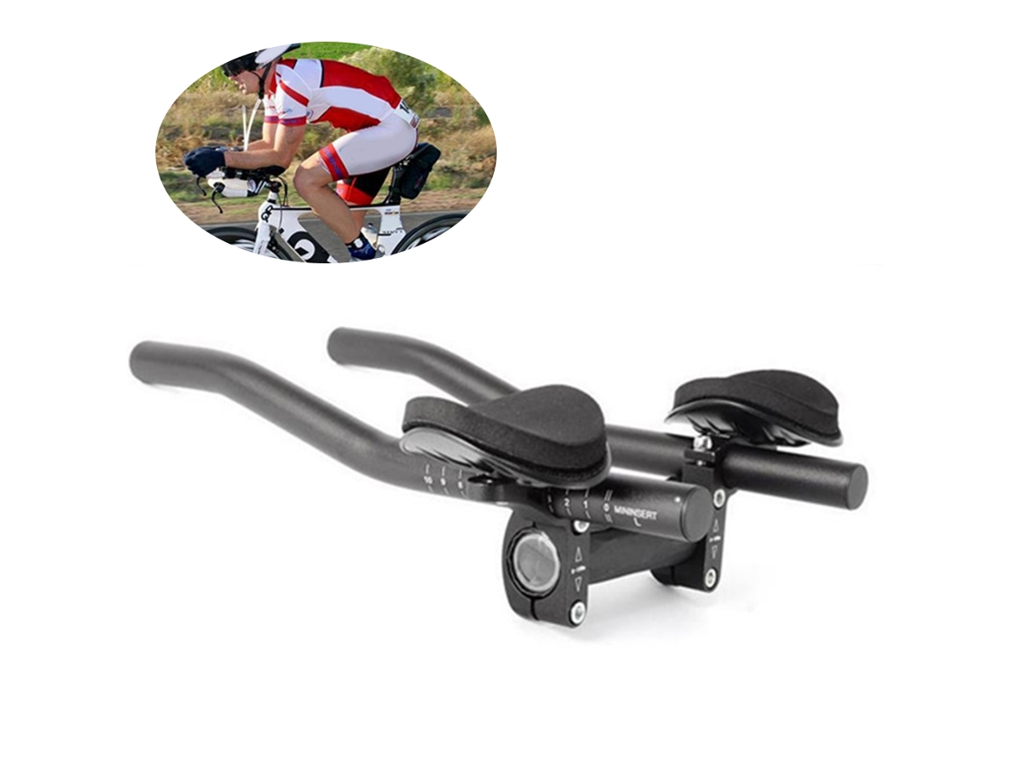 Manillar Aero Tt Para Ciclismo De Triatlón Con Apoyabrazos Aerodinámicos Para Bicicletas De Carretera.