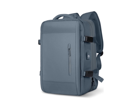 Mochila de viaje extra grande para computadora portátil, mochilas de negocios resistentes al agua con puerto de carga USB-2319 # azul profundo