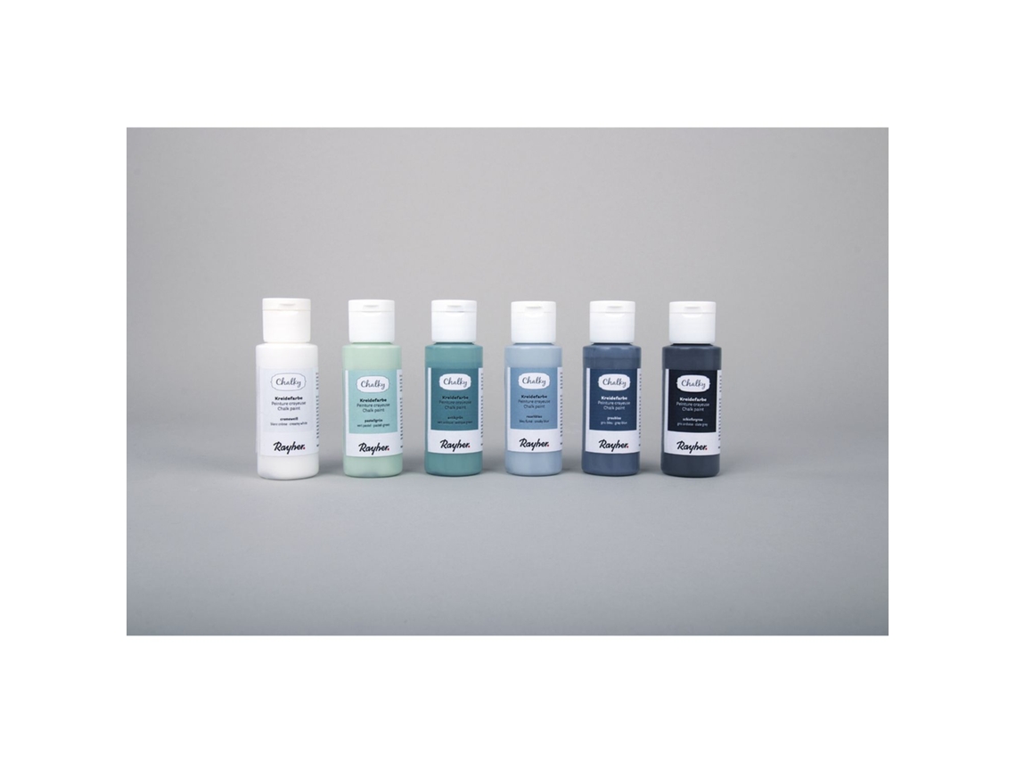 Kit Giz de Tinta Giz 6 Colores Azules YOUDOIT (60 ml)