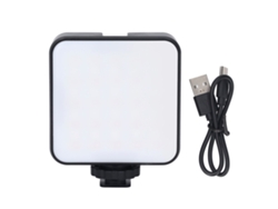 Luz de vídeo LED RGB recargable para fotografía y cámara, portátil y regulable a todo color.