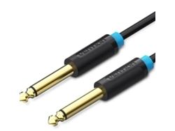 Cable Mono Vention BAABG/ Jack 6.5 Macho - Jack 6.5 Macho/ 1,5m/ Negro