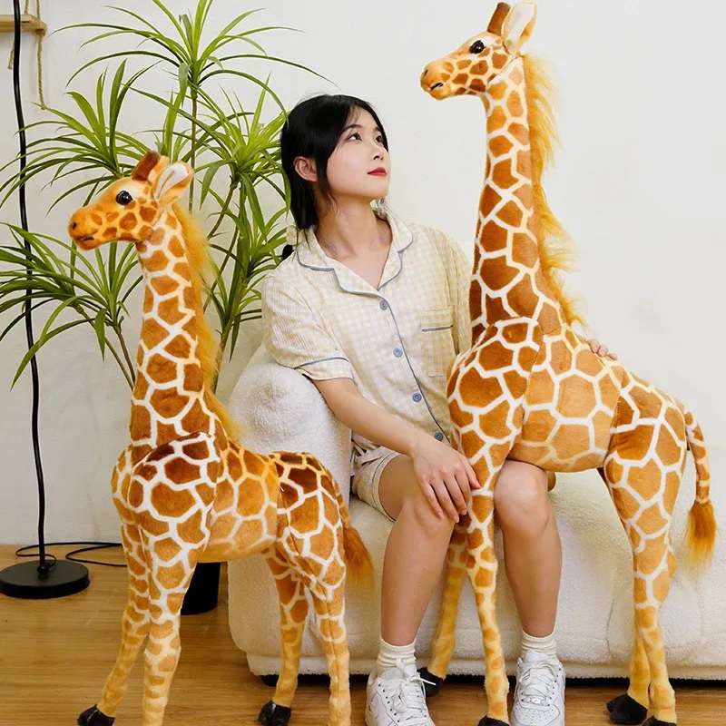 (35 Cm) Jirafa Gigante De Peluche, Adorable Animal De Peluche