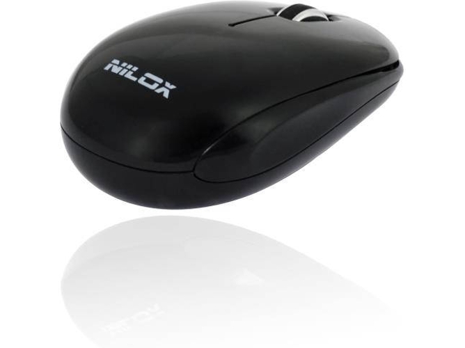 Ratón NILOX MW20 (Inalámbrico - Óptico - 1600 dpi - Negro)