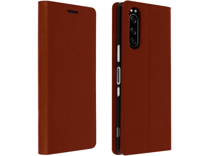 Funda Sony Xperia 5 AVIZAR Piel Marrón