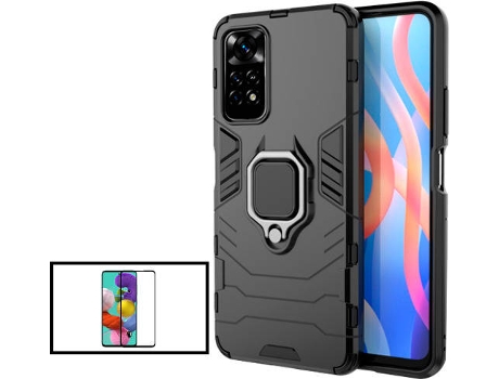 Kit Carcasa 3x1 + Protector de Pantalla Xiaomi Poco M4 Pro PHONECARE Negro