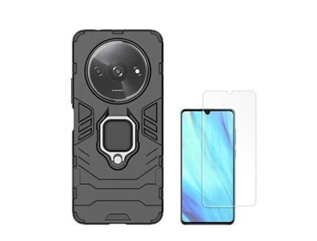 Funda Cleargorilasglass Proteção Militar para Xiaomi Xiaomi Redmi A3 GIFT4ME Vidrio Templado Negro
