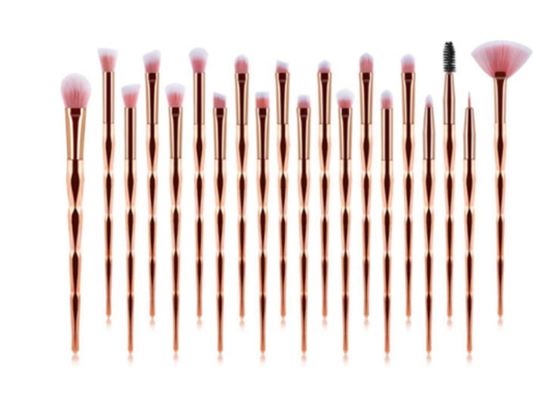 Paquete de 20 pinceles de maquillaje profesionales UnicornGold Gusshious Pincel de maquillaje de ojos