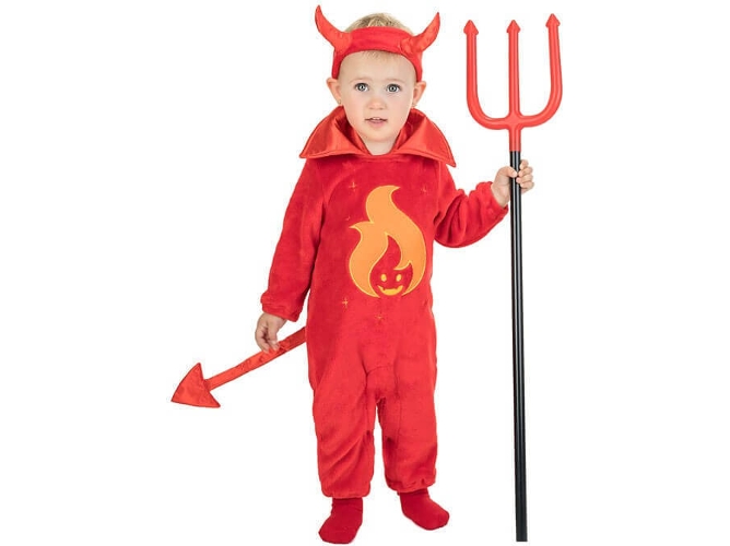 Disfraz de Bebé DISFRAZZES Diablo (Talla: 6 a 12 meses)
