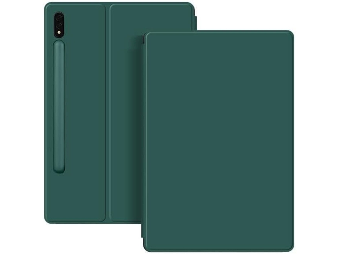 Capa Book Magnética Suporte S-Pen para Samsung Galaxy Tab S9 11.0 Verde