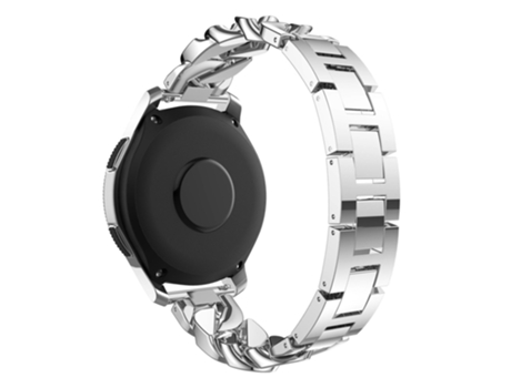 Correa de acero inoxidable 22mm fila única con diamante para Garmin Vivoactive 4/Venu 2 - plata