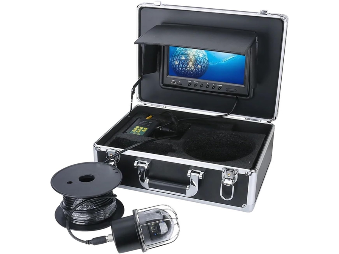 Para Pesca En Hielo, Pesca En Lagos Y Pesca Desde Embarcaciones: Cámara De Video Dvr Subacuática De 9 Pulgadas