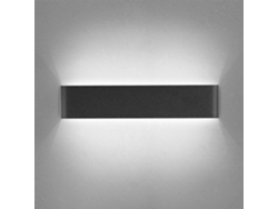 Rebe-lámpara De Pared Led Negra 14w 6000k Blanco Frío 40cm Diseño Moderno Para Dormitorio Sala Pasillo Escalera 220v