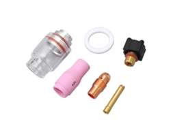 6 Piezas Boquilla Lente De Gas 2.4mm Antigrietas Para Soplete Tig Wp 9 20 Kit De Copas De Vidrio Sólido Y Fiable