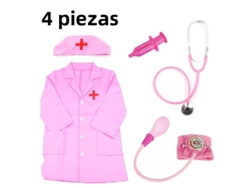 Rompecabezas de médico infantil de Mdug (rosa, 4 piezas)