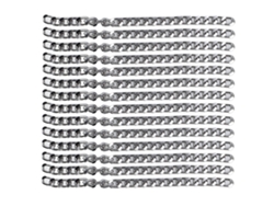 Cadena De Aluminio Inoxidable De 10 M Para Collares, Pulseras Y Joyería Diy Dc25 Plateada