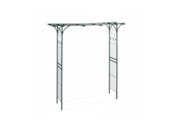 Relaxdays Pérgola Metálica De Jardín, Soporte Para Plantas Trepadoras, Resistente, 205 X 202 X 52 Cm, Verde Oscuro