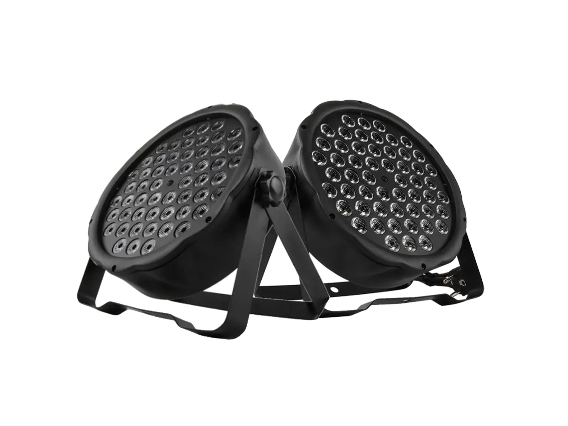 Luz Led Par, 54 X 3w Leds Rgbw, 7 Canais Dmx, 2 Piezas 54x3w Rgbw, Enchufe UE Oem