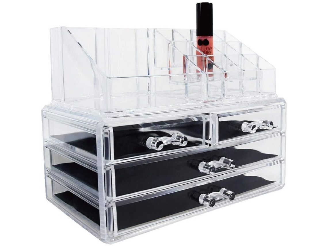 Organizador De Maquillaje Transparente Con 4 Cajones Para Cosméticos, Joyas Y Accesorios.