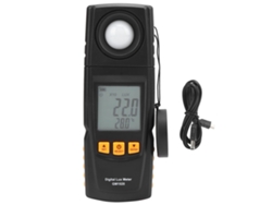 Medidor De Iluminancia Digital Gm1020, Luxómetro De 0 A 200000 Lux Con Sonda Ntc Y Almacenamiento De Datos.
