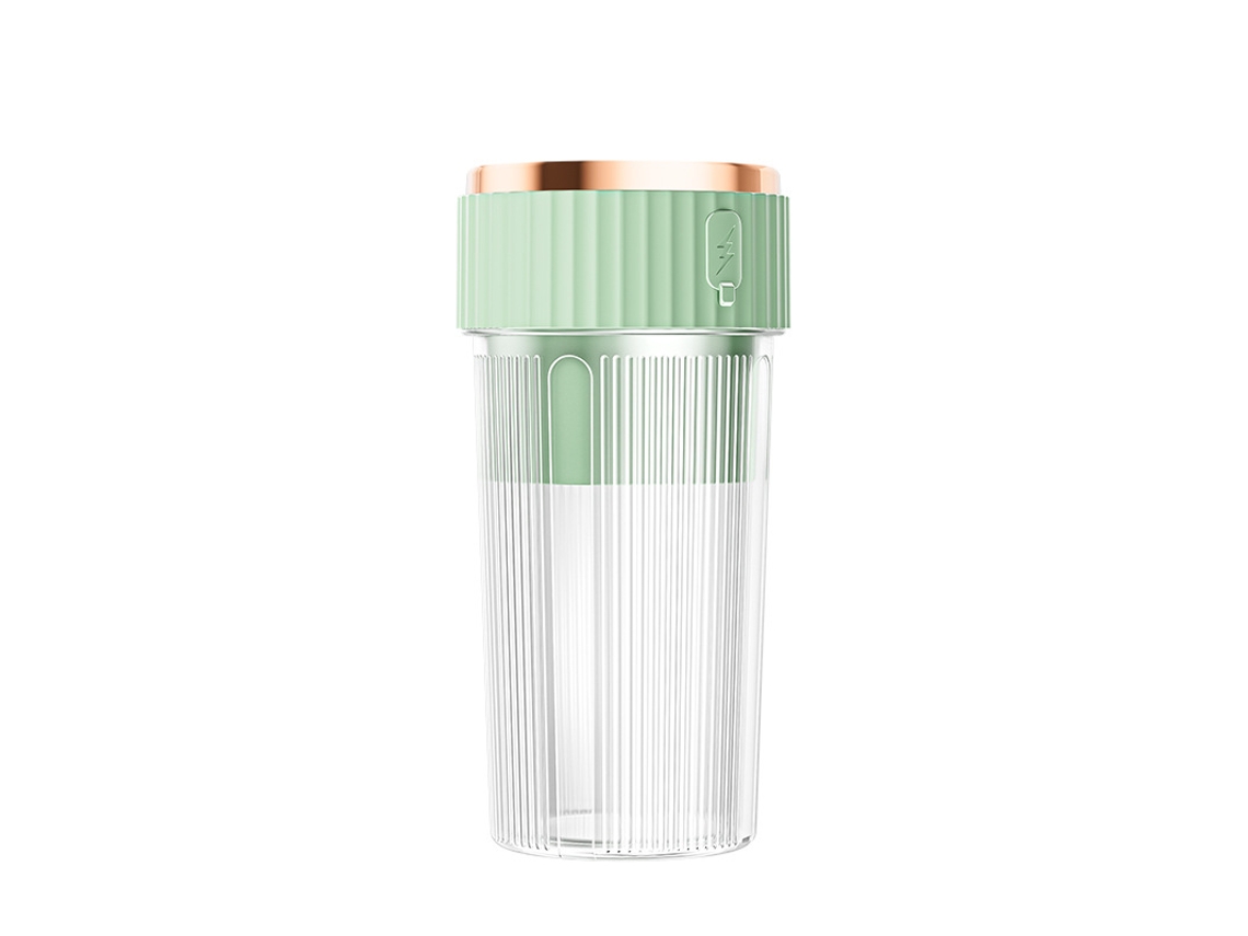 Licuadora portátil recargable Digitallab para viajes al aire libre, 450 ml (verde)