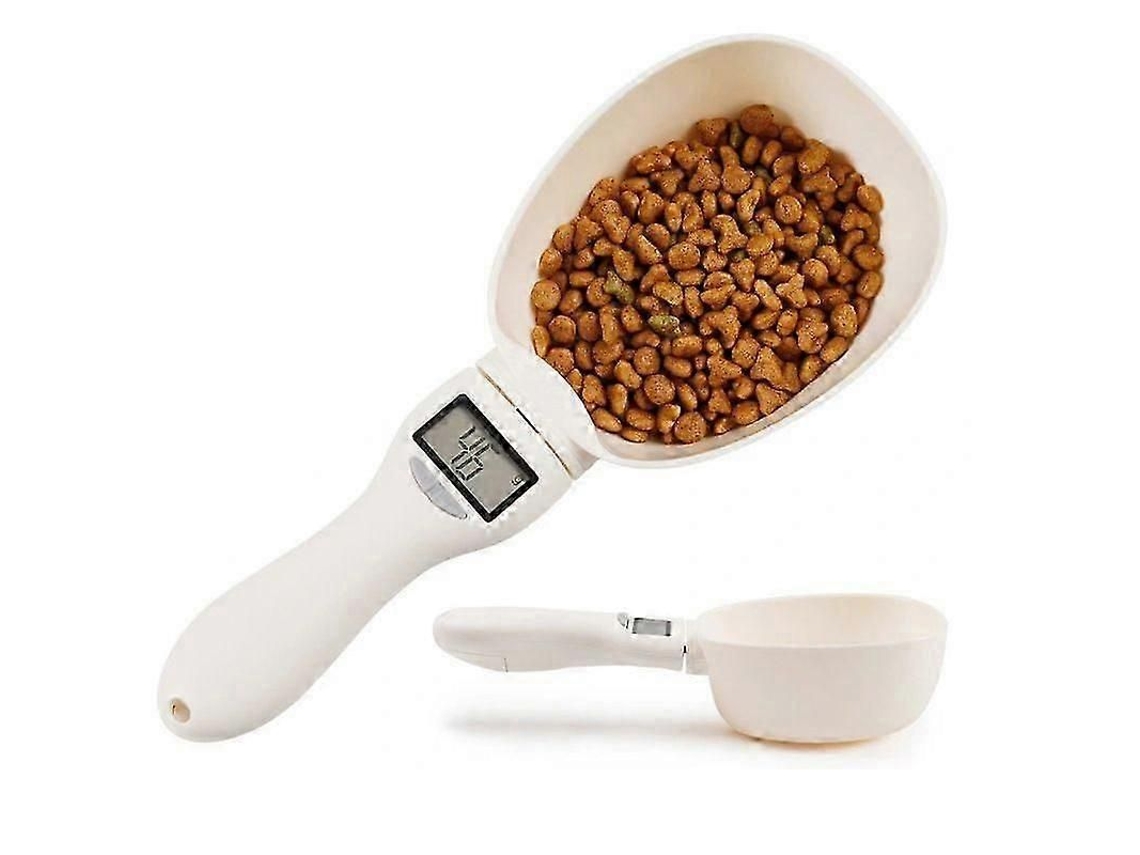 Cuchara medidora para comida de mascotas, taza medidora electrónica para perros y gatos, báscula digital para alimentos, báscula para alimentos GOKOCO