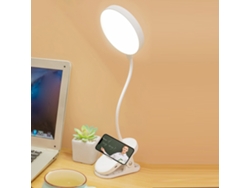 Lámpara De Lectura Usb Con Clip Y 3 Niveles De Brillo, Manguera Flexible Para Cama Y Oficina.