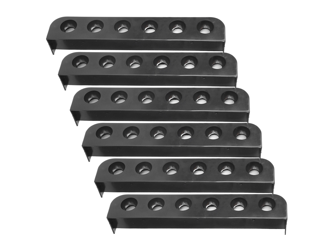 3 Juegos De 6 Piezas De Soportes Para Tacos De Billar, Accesorios De Montaje En Pared De Plástico Con 6 Agujeros.