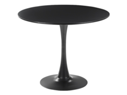 Mesa de comedor BELIANI Boca de MDF Negro 90x90x73