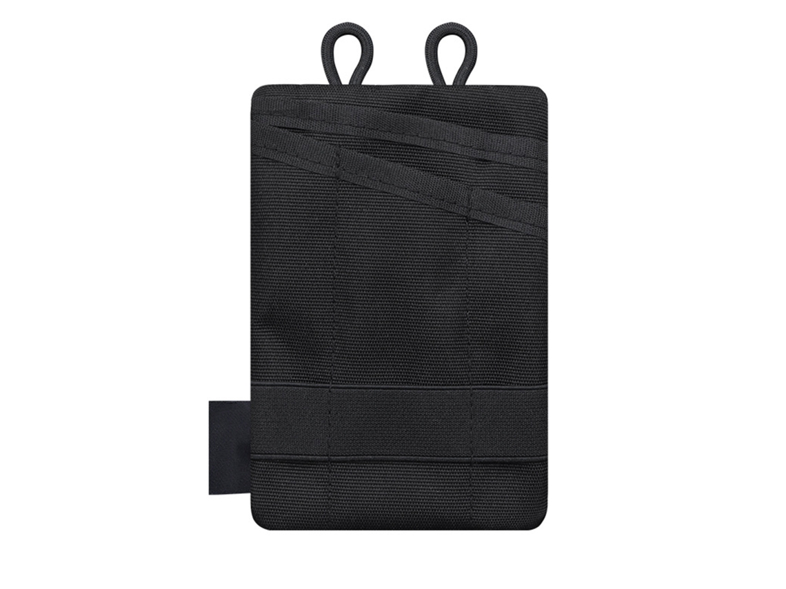 Minicartera Con Organizador De Llaves, Bolígrafo Y Herramientas, Estuche Para Navaja Y Linterna Para Hombre - Negra