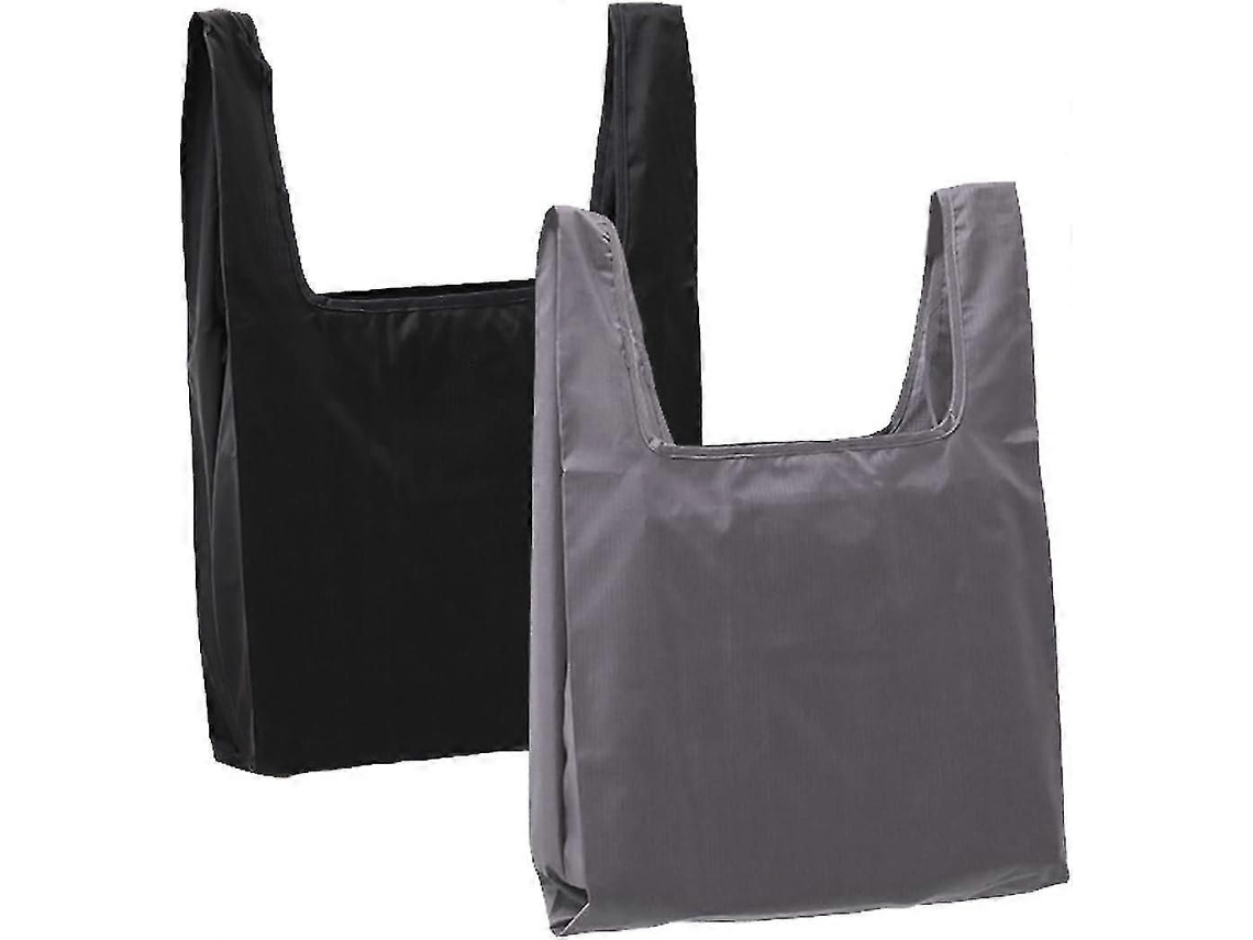 Juego de 2 bolsas de compra de nailon reutilizables, lavables y ecológicas, plegables e ideales para el uso diario GOKOCO