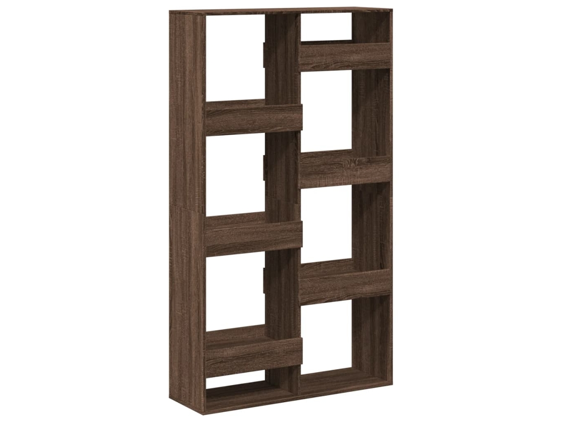 Estantería de madera de roble marrón de MAISON EXCLUSIVE (100x33x175 cm)
