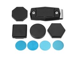 Cubierta Magnética De Aluminio Para Tiza De Billar Con Clip Hexagonal, Octogonal, Circular Y Cuadrado Negro.