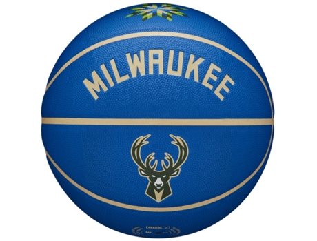 Pelotas de baloncesto NBA Team City Collector Milwaukee Bucks Ball WZ4016417ID, unisexo (azul - 7 EU) WILSON