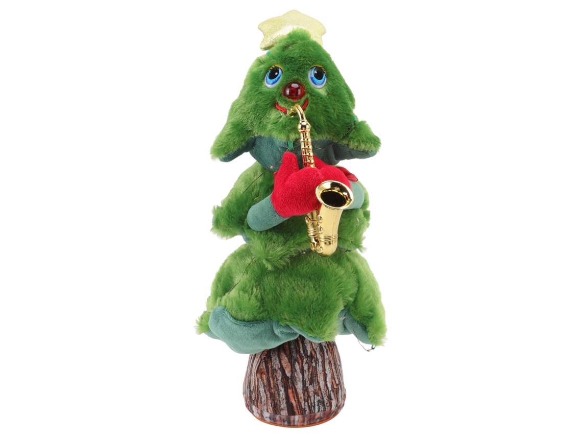Árbol De Navidad Cantante Y Bailarín 8 Canciones Eléctrico Juguete De Navidad Con Saxofón