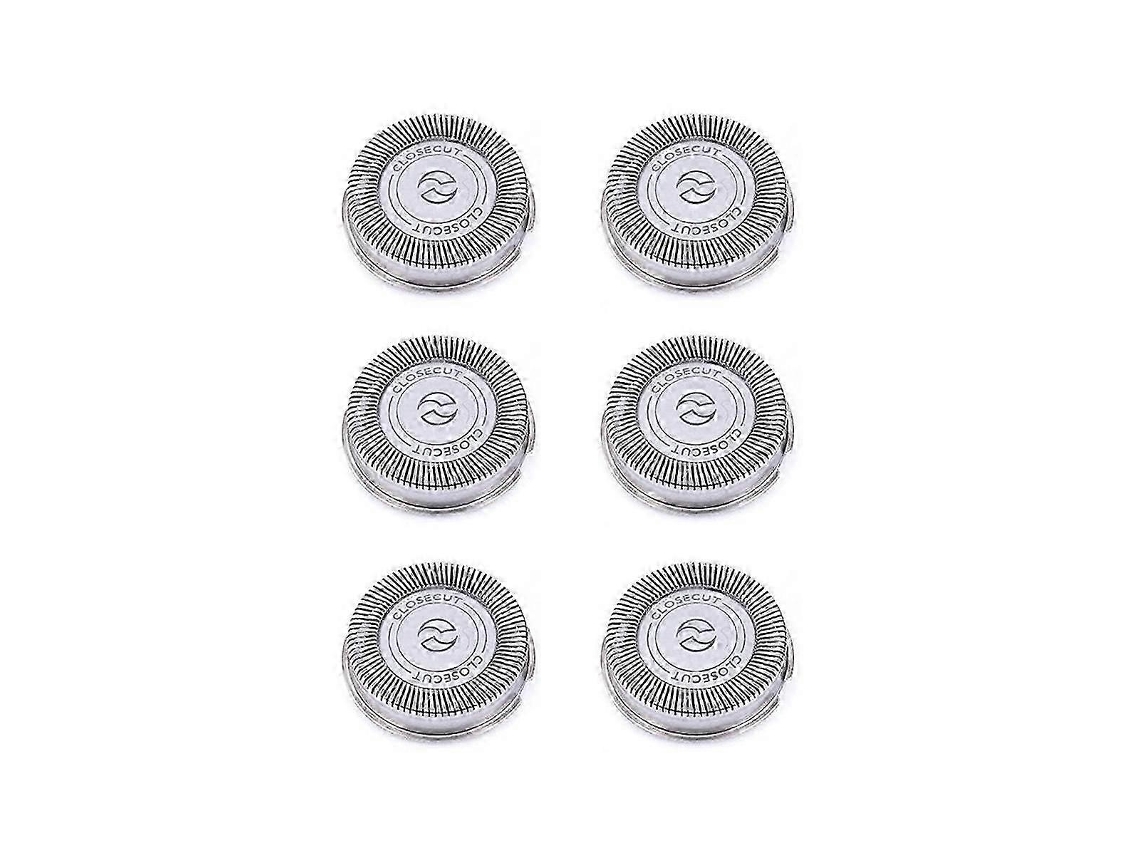 Paquete de 6 cabezales de afeitado Sh30 para afeitadoras 3000/2000/1000/s738, cuchillas afiladas y duraderas.