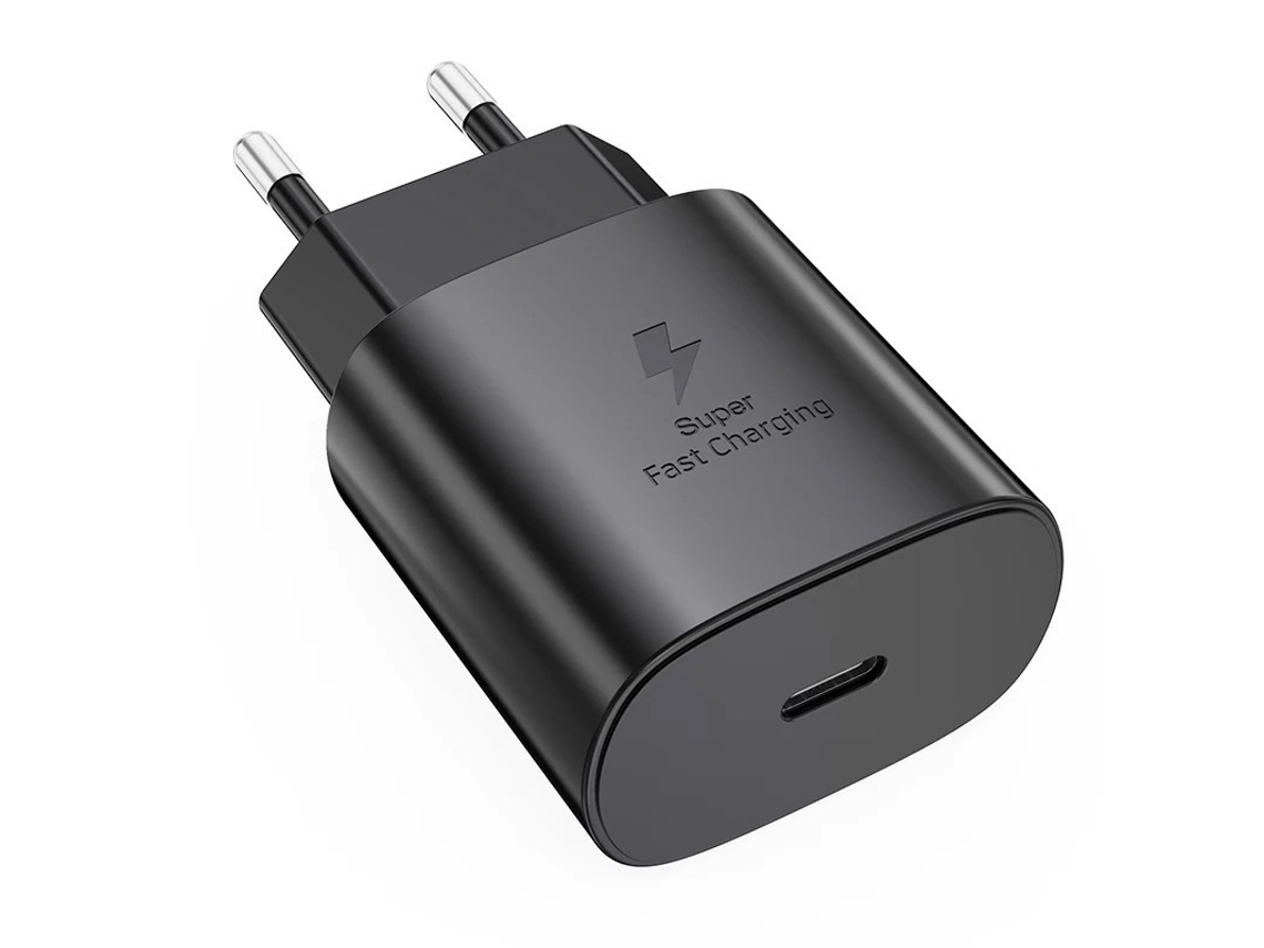 Cargador Pd 25w Ue Negro Samsung, Puerto Type-c, Compatible Pps/pd, Supercarga Y Protección Electrónica Completa