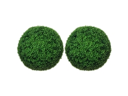 2 Bolas Boj Artificial 50cm Interior Exterior Verde